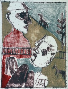 After Childish Edgeworth (by Edgeworth, after a joint painting by Billy Childish & Edgeworth)