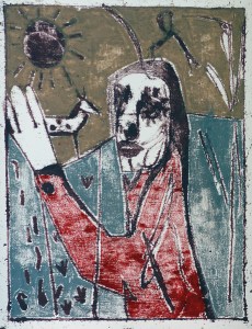 After Childish Edgeworth (by Edgeworth, after a joint painting by Billy Childish & Edgeworth)