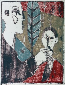 After Childish Edgeworth (by Edgeworth, after a joint painting by Billy Childish & Edgeworth)