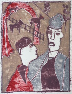 After Childish Edgeworth (by Edgeworth, after a joint painting by Billy Childish & Edgeworth)