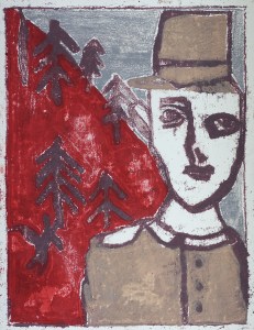 After Childish Edgeworth (by Edgeworth, after a joint painting by Billy Childish & Edgeworth)
