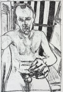 Self-portrait at bath time