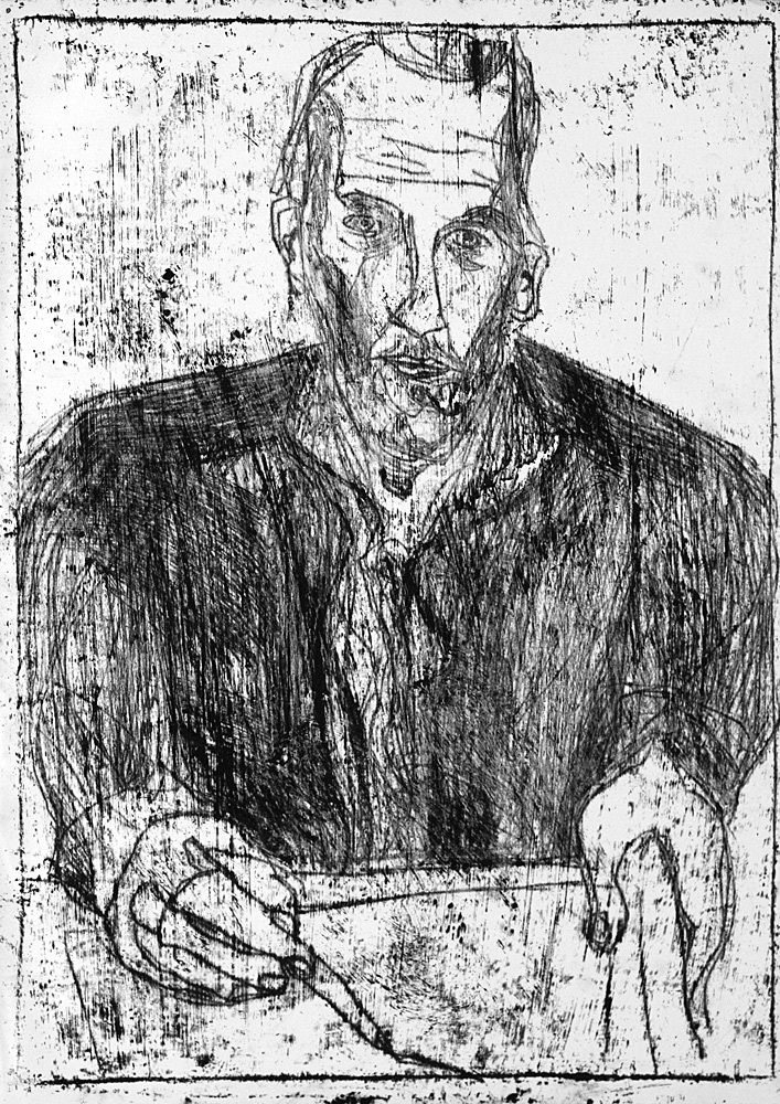 Self-portrait with open collar&nbsp;3