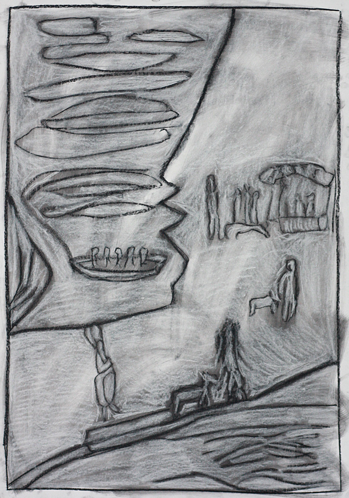 Bridge for donkeys (after Pirosmani)&nbsp;2