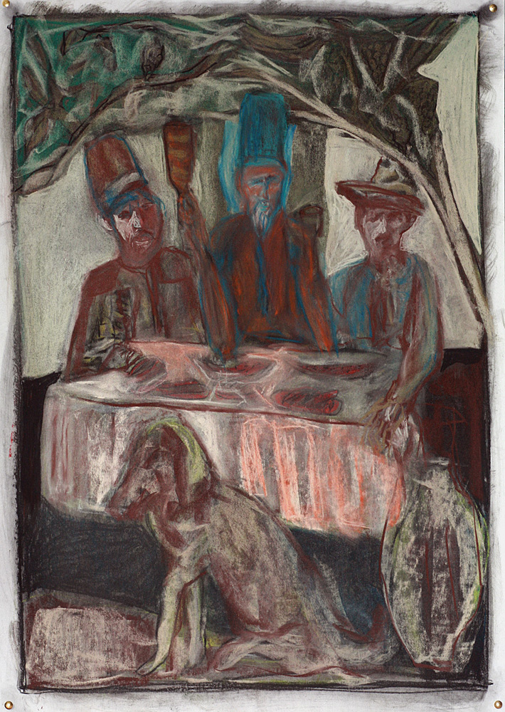 Feast in the vine pergola (after Pirosmani)&nbsp;1