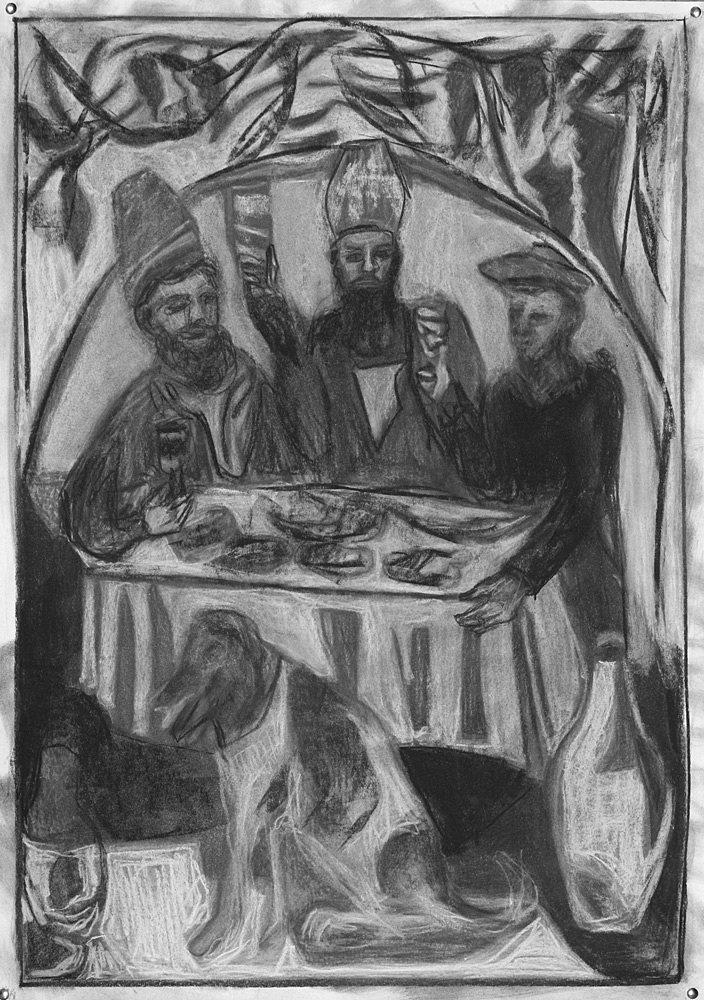 Feast in the vine pergola (after Pirosmani)&nbsp;2