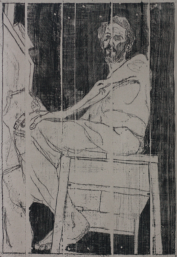 Self-portrait at easel&nbsp;6