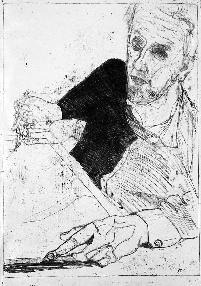 Self-portrait with open collar&nbsp;15