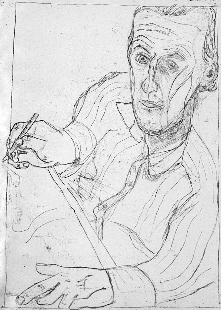 Self-portrait with open collar&nbsp;11