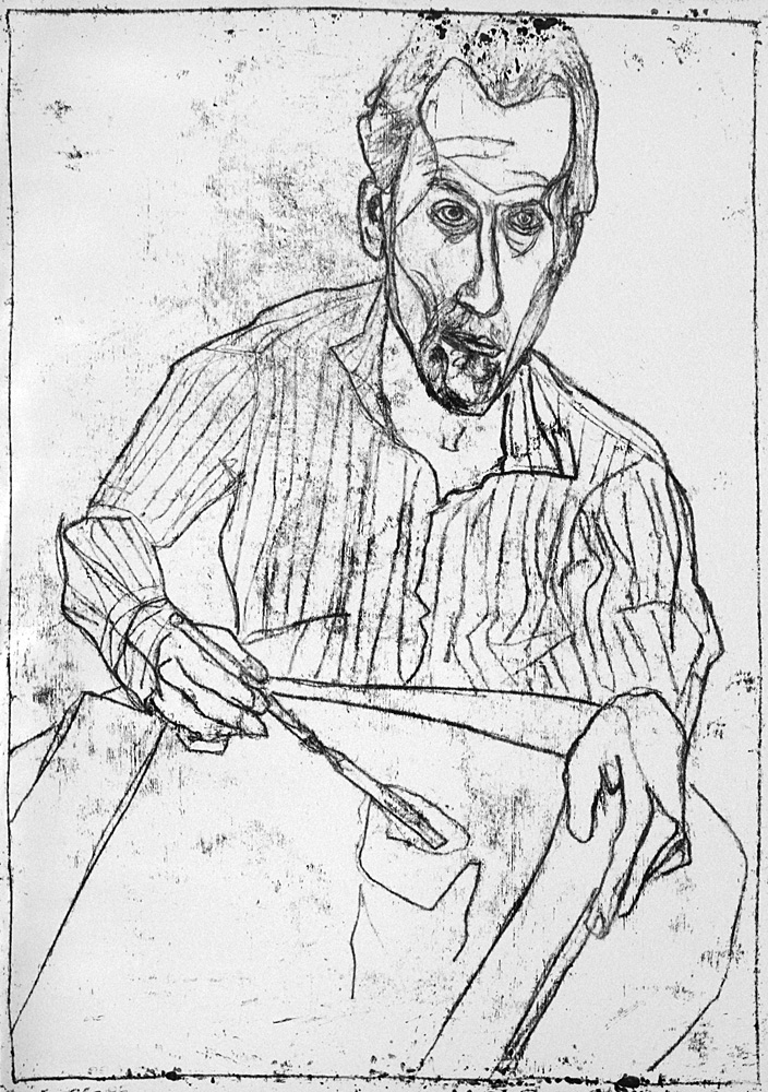 Self-portrait with open collar&nbsp;7