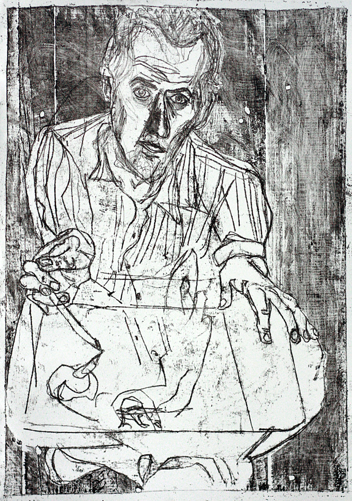 Self-portrait with open collar&nbsp;1