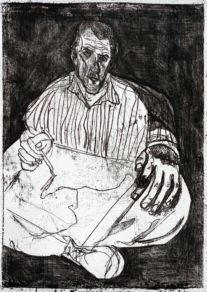 Self-portrait with open collar&nbsp;16