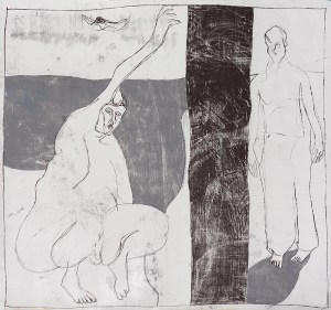 Desert island tree trunk