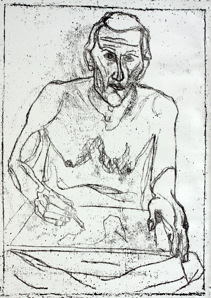 Self-portrait in front of mirror&nbsp;19