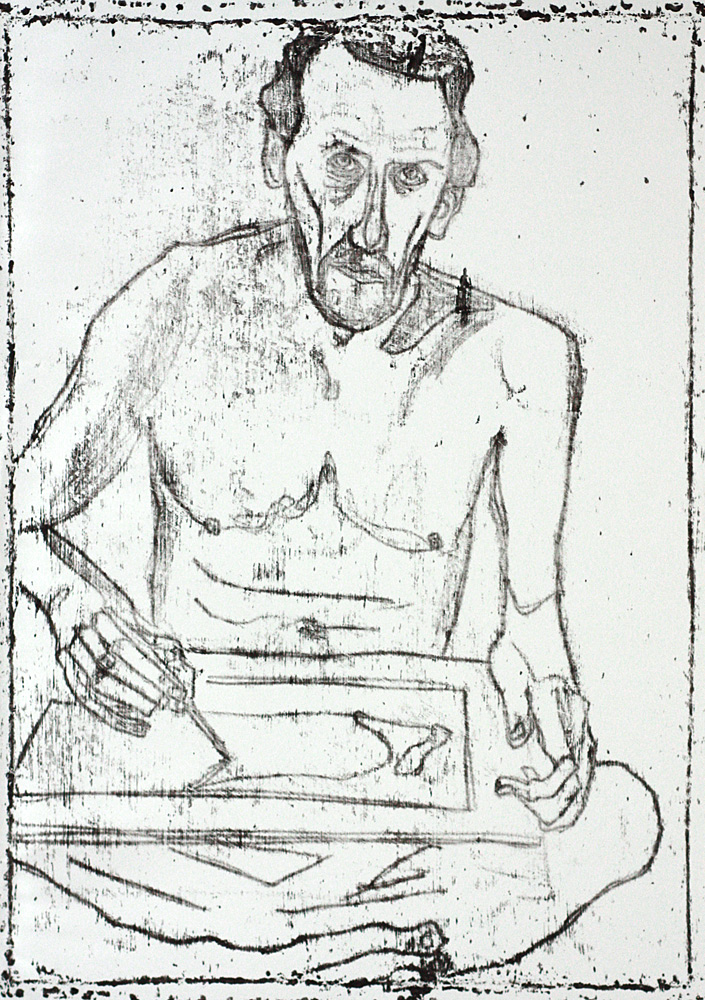 Self-portrait in front of mirror&nbsp;6