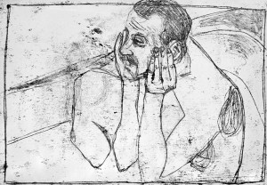 Self-portrait at bath time