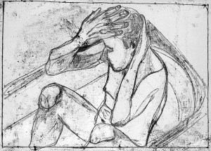 Self-portrait at bath time