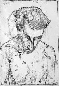 Self-portrait at bath time