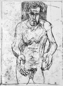 Self-portrait at bath time