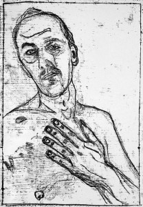 Self-portrait at bath time