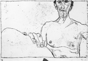 Self-portrait at bath time