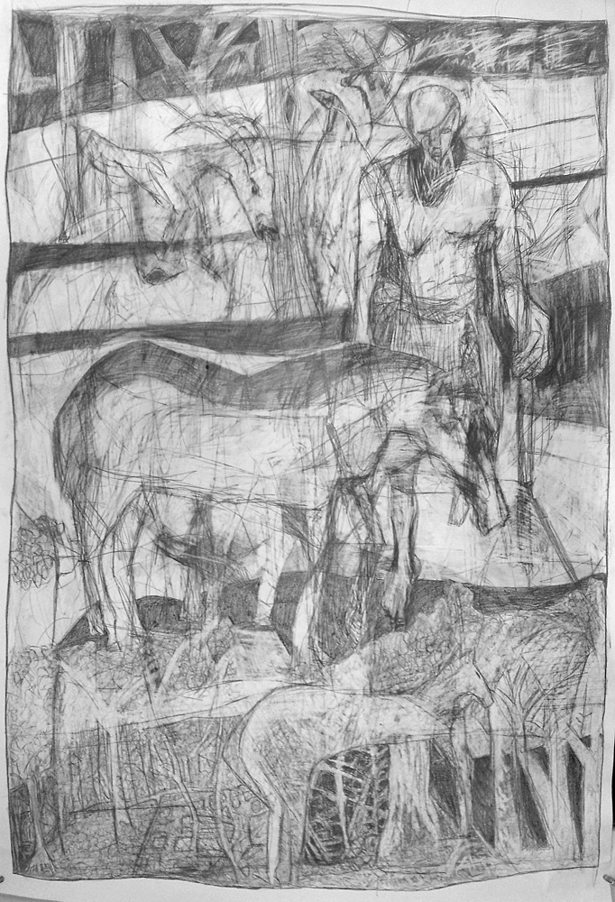 Man with horses