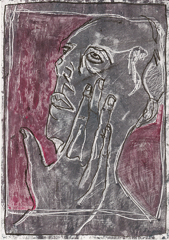 Self-portrait topless with chair&nbsp;6