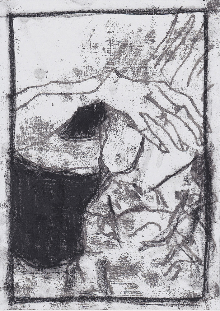 Self-portrait topless with chair&nbsp;4