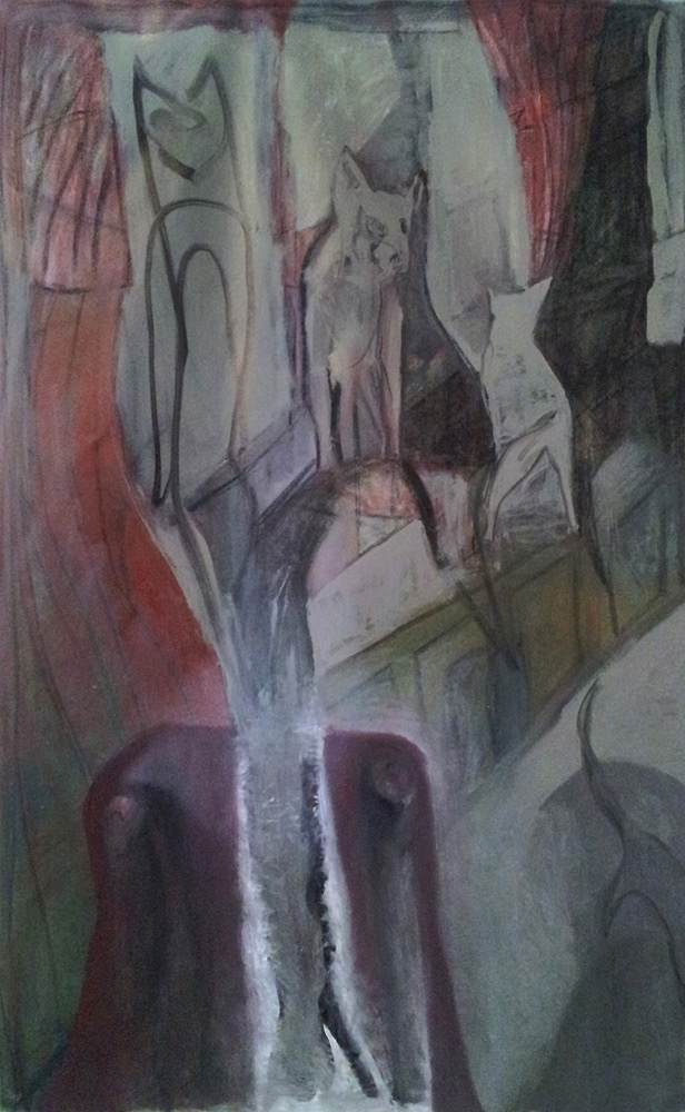 Cats at a windowsill