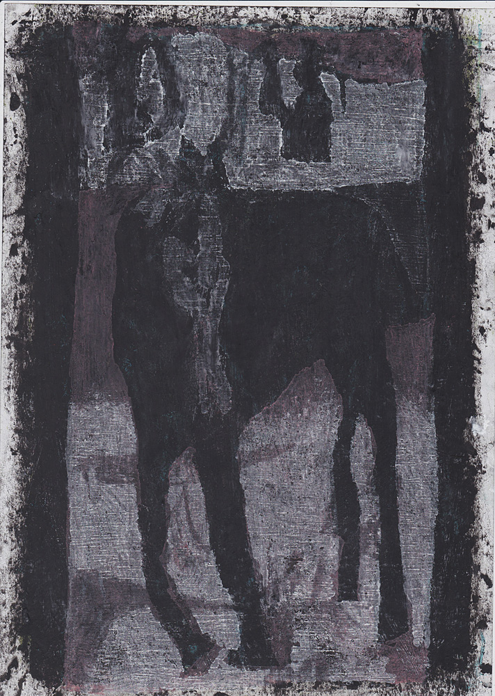 Horse by a wall&nbsp;8