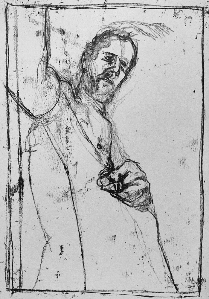 Self-portrait, hand above hip&nbsp;bone