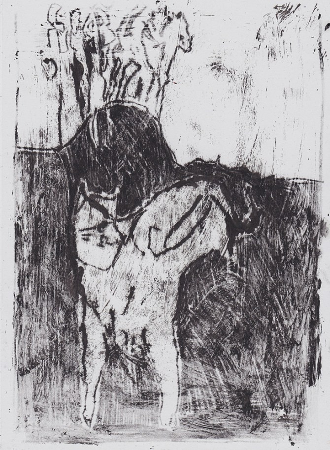 Cat and distant horseman 2