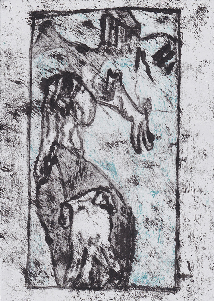 Woman with dog at a bridge&nbsp;2