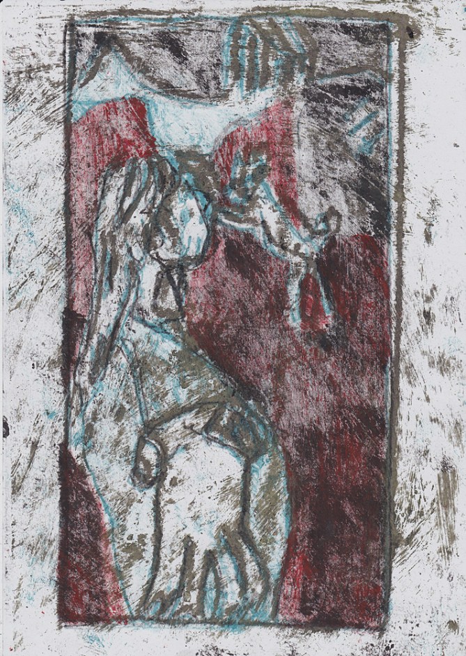 Woman with dog at a bridge 10