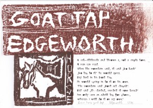 Brown horse goat tap 1