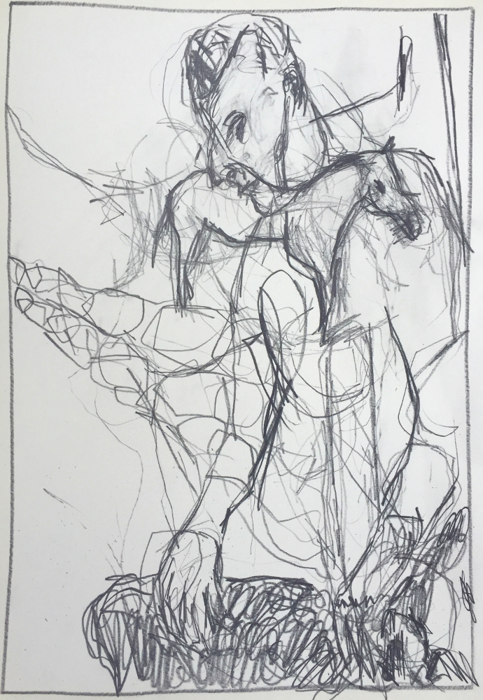 Farmer with a black&nbsp;sheep