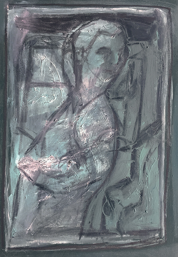 Smoking man in a living&nbsp;room