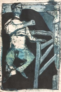 Man Jumping by a Fence