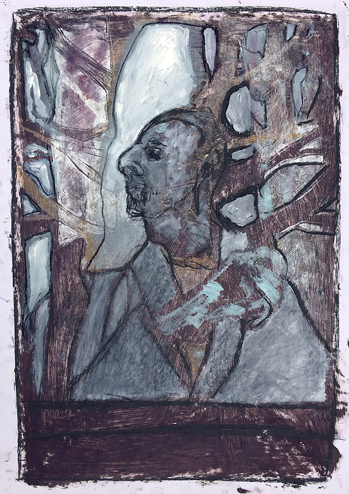 Self-portrait under Kenwood tree 13