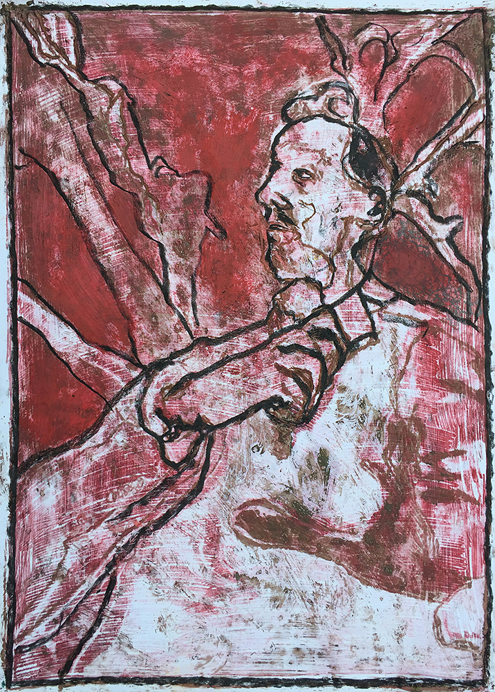 Self-portrait under Kenwood tree&nbsp;1