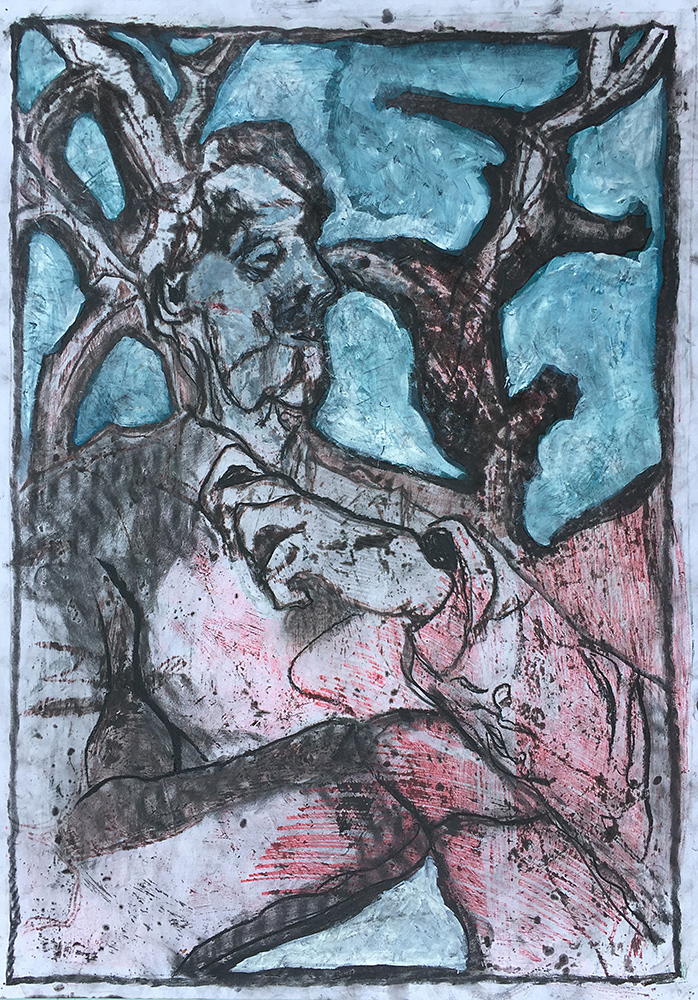 Self-portrait under Kenwood tree&nbsp;3