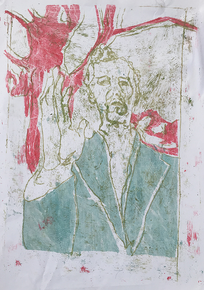 Self-portrait under Kenwood tree 5