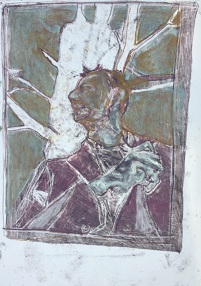 Self-portrait under Kenwood tree 7