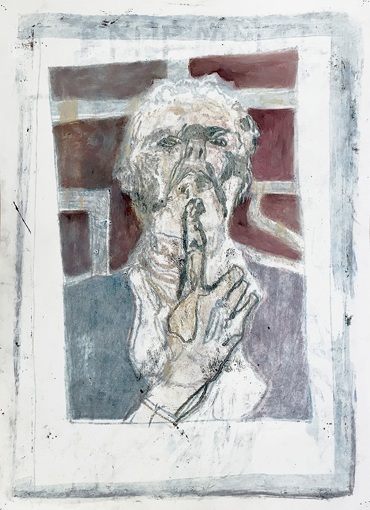 Self-portrait pushing bottom lip&nbsp;11