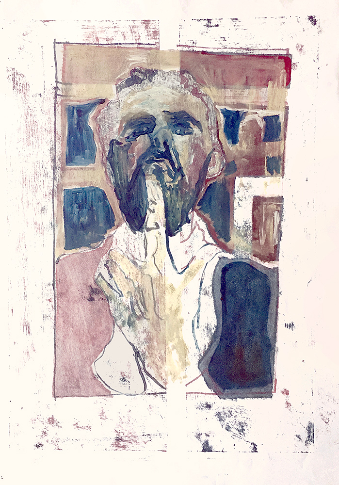 Self-portrait pushing bottom lip&nbsp;7