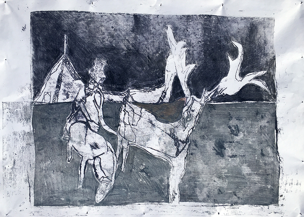 Stag and horseman&nbsp;1