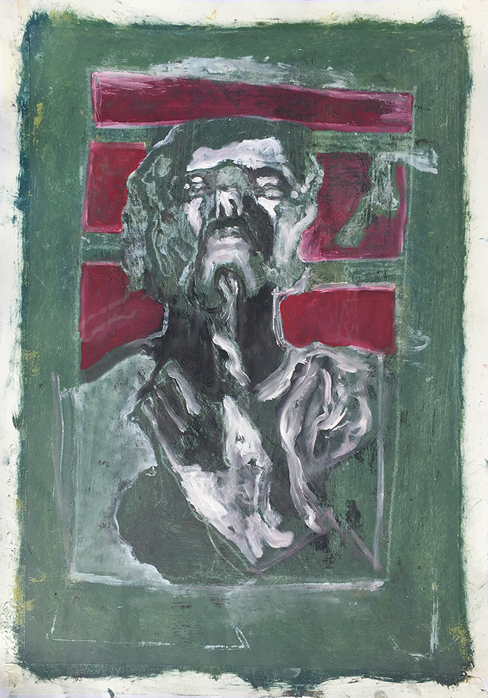 Self-portrait pushing bottom lip&nbsp;14