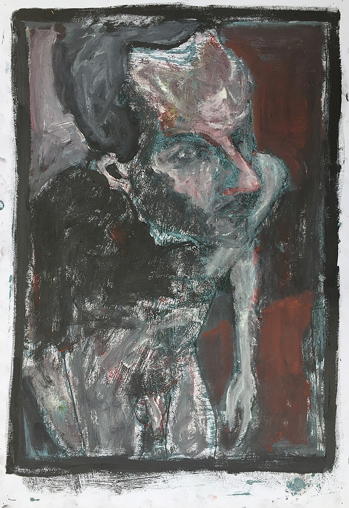 Self-portrait in the studio 2