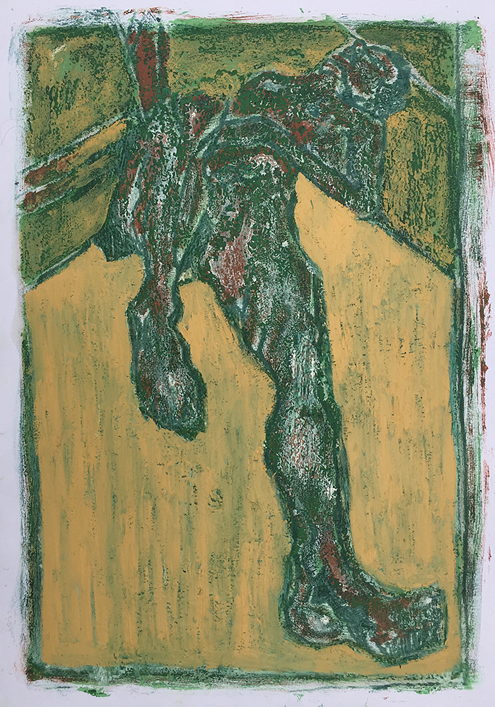 Self-portrait lying down&nbsp;4