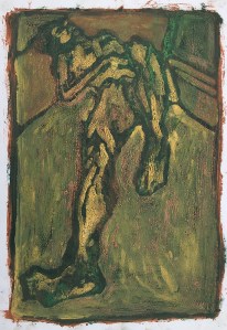 Self-portrait lying down 6